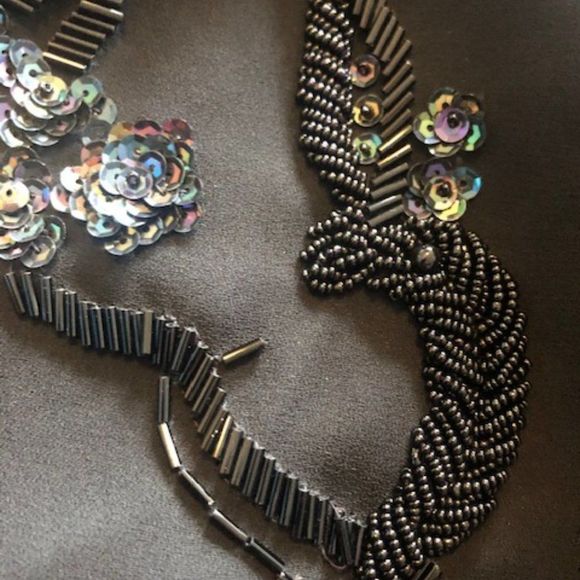 Vintage Beaded & Sequin Peacock Dress - Picture 7 of 8